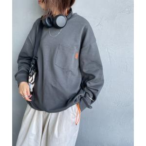 tシャツ 「UNIVERSAL OVERALL/ユニバーサルオーバーオール」 別注 ドローコード付き ポンチロングスリーブTシャツ レディース メンズ