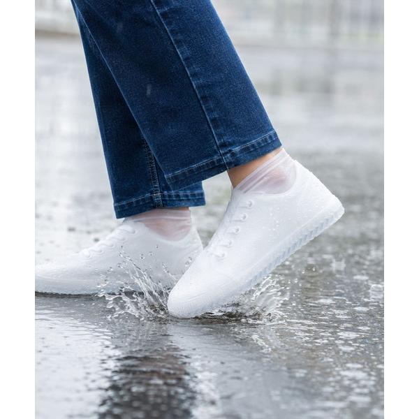 (KE) 雨の日も、普段の靴で♪　シリコン製 防水シューズ靴カバー「22.5-25.5cm / 26...