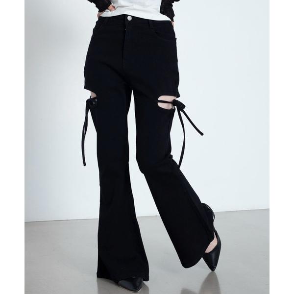 「WEGO」 デニムパンツ MEDIUM ブラック レディース