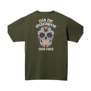 tシャツ Ol' Basics（オール・ベーシックス） 半袖Tシャツ 死者の日 ドクロ 骸骨 バックプリント ポケットTシャツ 半袖 トップス カットソー アメカジ カ…