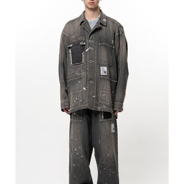 MAISON MIHARA YASUHIRO Maison Mihara Yasuhiro Stripe Denim Chore Jacket ジャケット