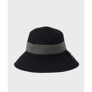 帽子 ハット レディース コンパクトウォッシャブルラメリボンハット レディース