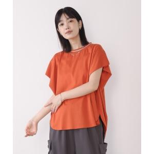 tシャツ 半袖 衿ラインプルオーバー レディース