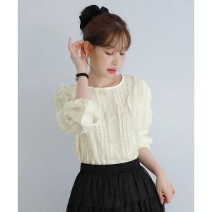 ブラウス シャツ シフォンウェーブフリルブラウス/2026 AW COLLECTION レディース