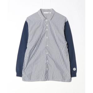 「rehacer」 長袖シャツ MEDIUM ネイビー メンズ