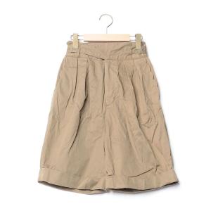 「nesessaire」 ハーフパンツ 38 カーキ レディース