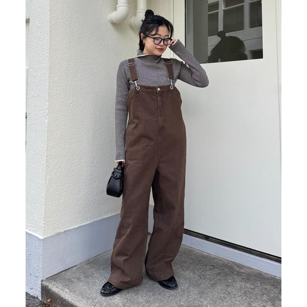 「WILLOW」 オーバーオール ONE SIZE ダークブラウン レディース