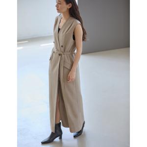 ワンピース 「洗える」ジレワンピース