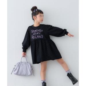 ワンピース 「KIDS/ZOZO限定カラーあり」らくがき風フロッキーロゴミニワンピチュニック キッズ 子供服 女の子