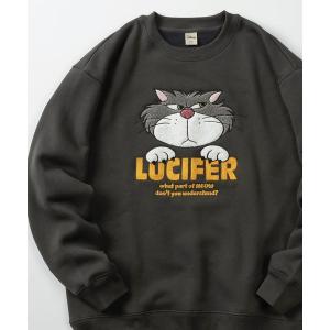 トレーナー スウェット 裏起毛 「71」別注「Disney/ディズニー」ミッキーマウス/ミニーマウス/ルシファー/ズートピア/サガラ刺繍 アップリケ 裏起毛 クル…