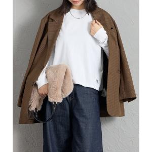 tシャツ 「MICA＆DEAL/マイカアンドディール」 ワンポイントロゴ刺繍ロングスリーブカットソー 接触冷感・UVカット加工 レディース