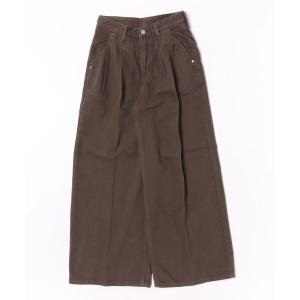 ワイドパンツ ジーンズ デニム デニムパンツ EDWIN LADIES ライトオンス タックバギーパンツ レディース