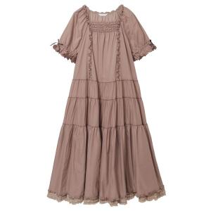 ワンピース 半袖 ローンワンピース