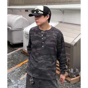 ヘンリーネック tシャツ Camo Thermal Henry Neck L/S Tee - 迷彩サーマルヘンリーネックロングスリーブT メンズ レディース