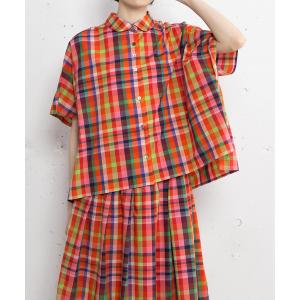 ブラウス シャツ Ciel ローンマルチカラーチェックシャツ レディース