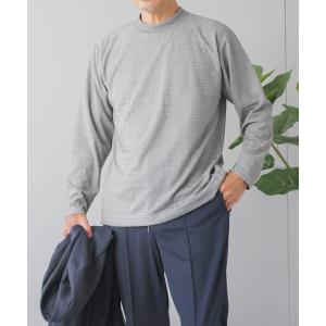 tシャツ モックネック ジャガードTシャツ - 長袖 ELLE PLANETE メンズ