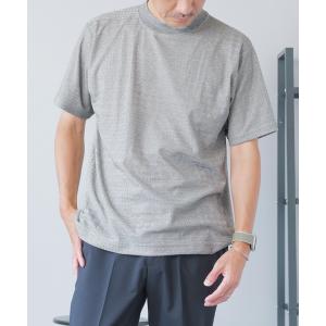 tシャツ モックネック ジャガードTシャツ - 半袖 ELLE PLANETE メンズ