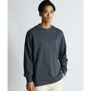 tシャツ シルキータッチ クルーネック ロンT メンズ