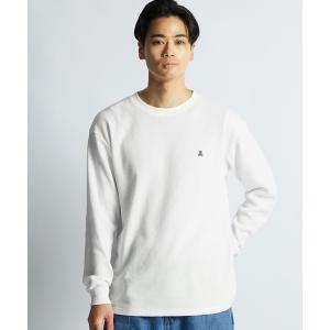 tシャツ 軽量 イージーケア ワッフル  ロンT メンズ