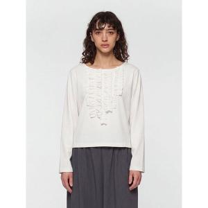 tシャツ mizuiro ind フリルプルオーバーT レディース