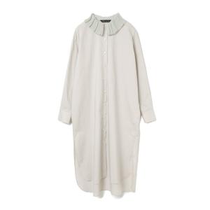 ワンピース mizuiro ind プリーツカラーワンピース