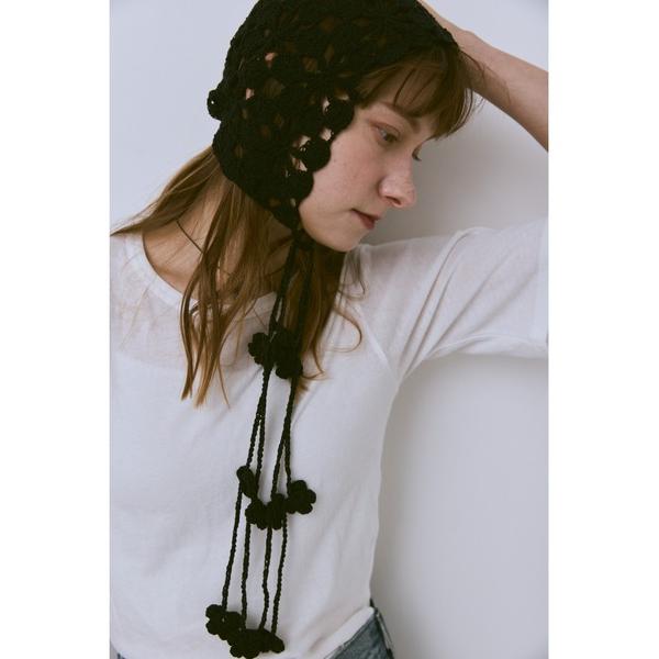 「un/neu」 ニットキャップ FREE ブラック レディース