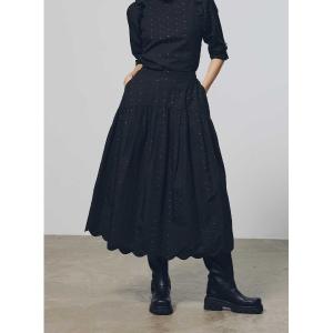 「COEL」 フレアスカート 38 ブラック レディース