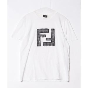 「FENDI」 半袖Tシャツ L ホワイト メンズ