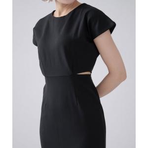 「qumerry.」 ノースリーブワンピース MEDIUM ブラック レディース