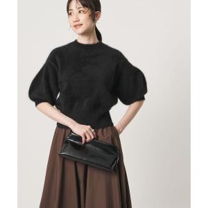 ニット セーター フォックスカシミヤ パフスリーブ ニット レディース