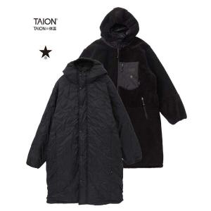 ダウンコート ダウンジャケット 「TAION」MILITARY STAR REVERSIBLE BOA DOWN COAT レディース メンズ｜ZOZOTOWN Yahoo!店