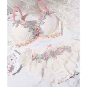 ブラジャー ショーツセット 「ふんわり透明感のピュア盛りメイク」ブラジャー＆ショーツ セット coco daisy/ココデイジー A~F