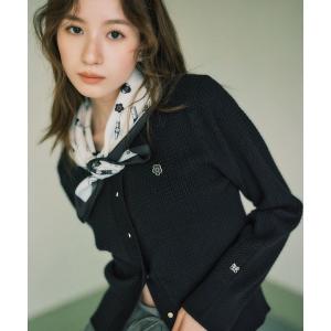 カーディガン マリークワント mary quant 「MARY QUANT×VIS」デイジーモチーフカーディガン レディース