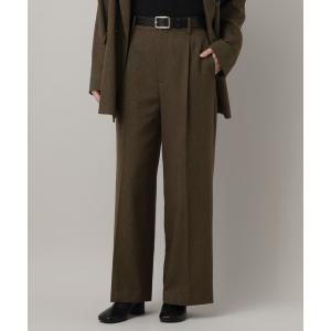 パンツ ウールライクストレートパンツ レディース
