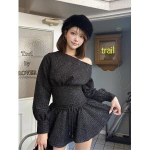 Darich（ダーリッチ） ワンピース 半袖 コルセットデニムレースミニ