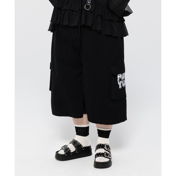 ハーフパンツ カーゴパンツ 短パン 「NEW SIZE」PUNYUSロゴカーゴハーフパンツ レディー...