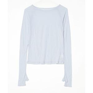 「MECRE」 長袖カットソー F ブルー レディース