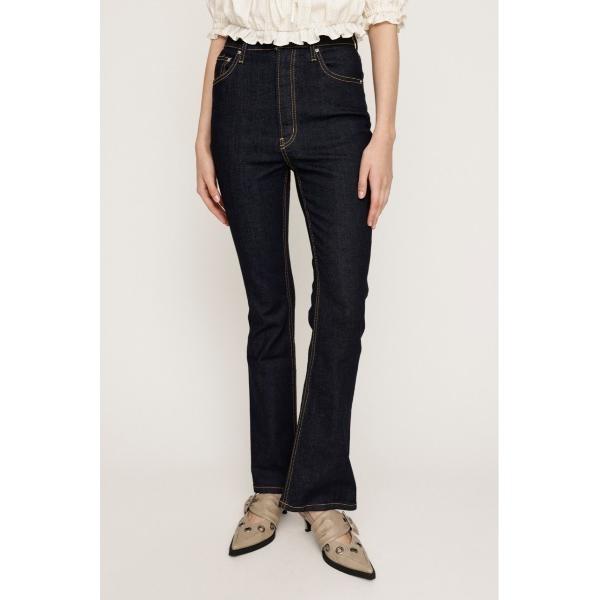 「SLY」 ブーツカットデニムパンツ 23inch ダークブルー レディース