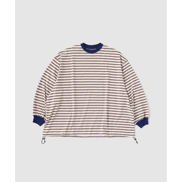 tシャツ is-ness / イズネス Balloon Border Long-sleeve T-S...
