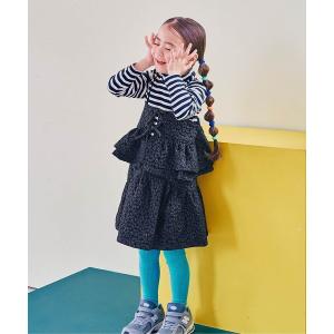ジャンパースカート ビスチェとスカートになる３WAYジャガードジャンスカ キッズ 子供服 女の子