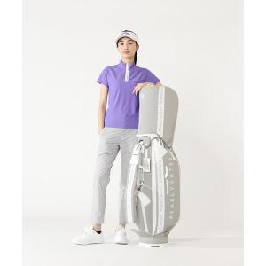 ゴルフ 「PEARLY GATES」メッシュ×ラバー調キャディバッグ (46インチ対応) (UNISEX) レディース メンズ