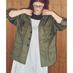 ミリタリージャケット モッズコート ARCHIVE STANCE / アーカイブスタンス fale suede military JK レディース