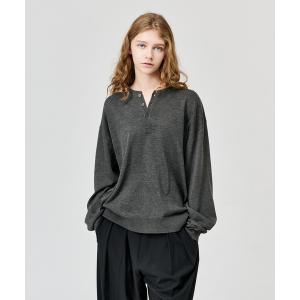 セーター ニット HIGH GAUGE HENRY NECK L/S KNIT / ハイゲージヘンリーネックL/Sニット メンズ レディース｜ZOZOTOWN Yahoo!店
