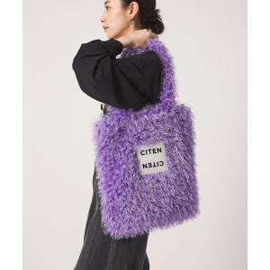 トートバッグ 「CITEN」モコモコトートバッグ レディース