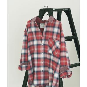 シャツ GRAB MEオンブレチェックシャツ メンズ