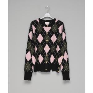 カーディガン 「M A S U」DIAMOND SCRAPED CARDIGAN メンズ