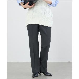 スラックス パンツ TWストレートスラックス レディース
