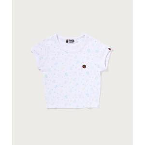 tシャツ 半袖 LISA MILO STA PATTERN ONE POINT CROPPED TEE レディース