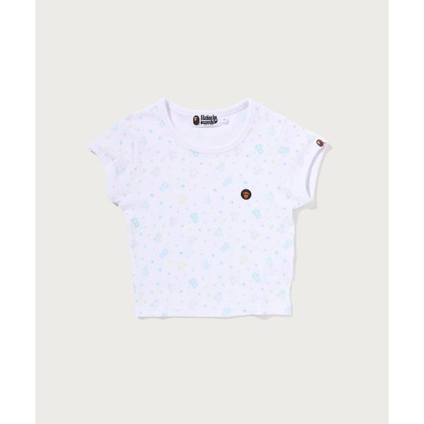 tシャツ 半袖 LISA MILO STA PATTERN ONE POINT CROPPED TE...
