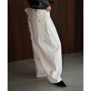 ワイドパンツ パンツ バレルレッグ ツイルパンツ chw26a089 レディース メンズ